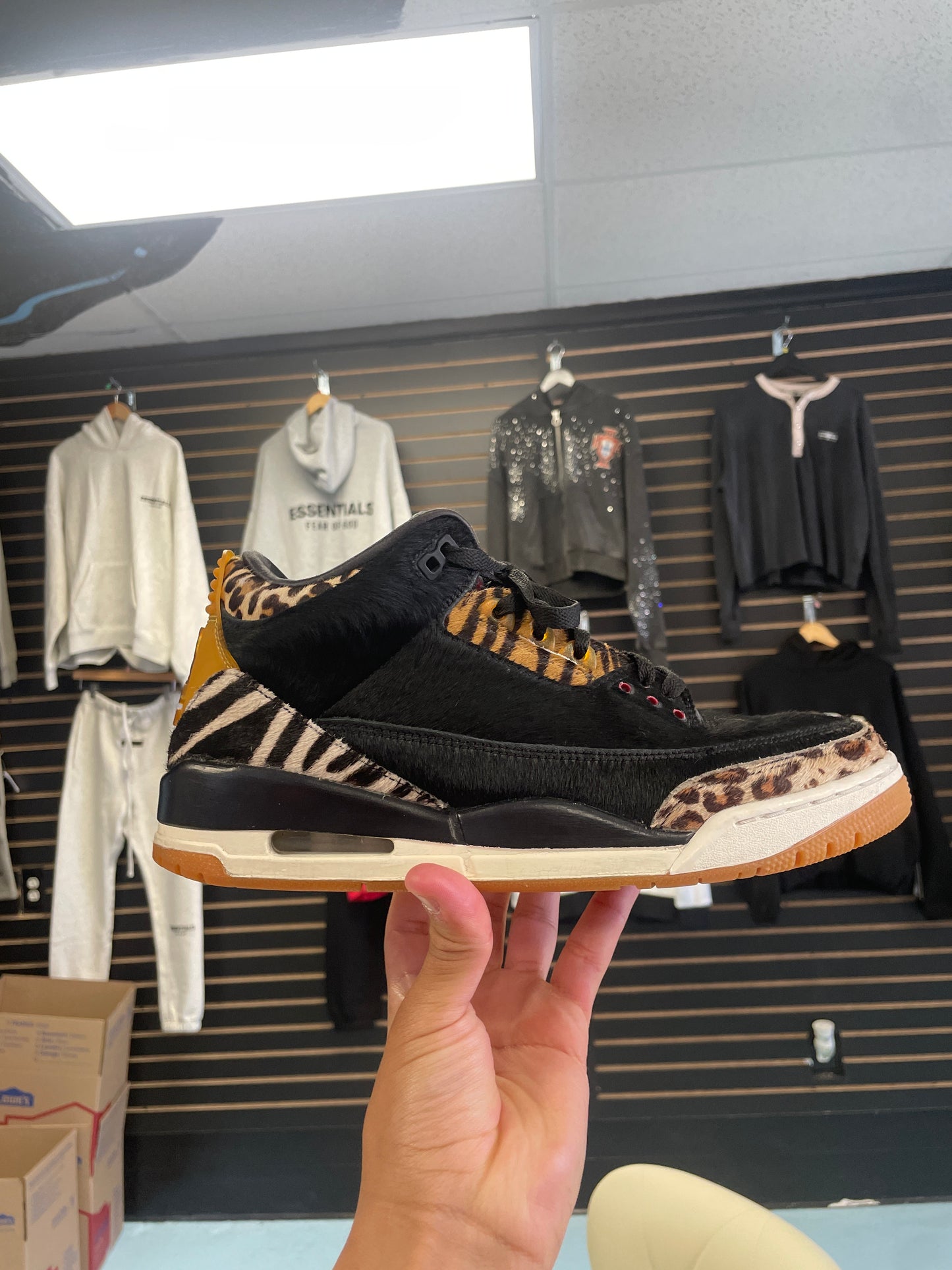 Size10 Jordan 3 Animal Instinct Pre Owned/W Rep Box