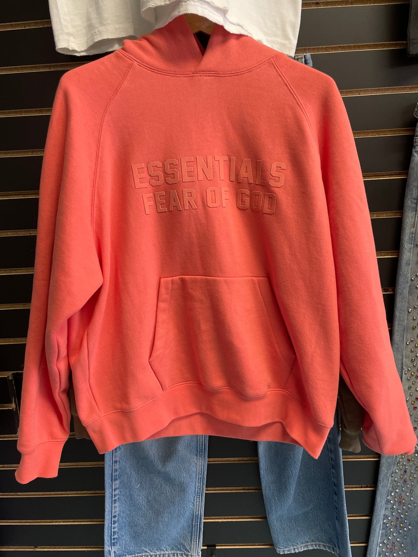 Size Small Salmon Essential Hoodie Used