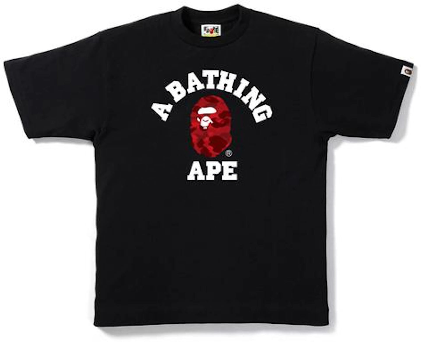 BAPE Color Camo College Tee Black/Red