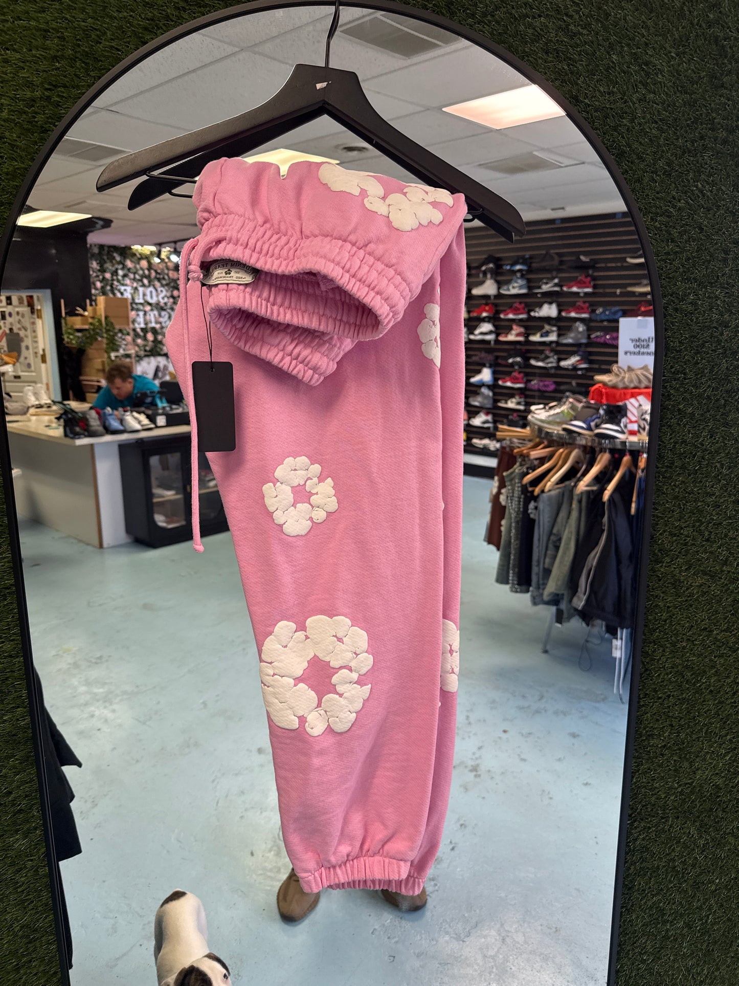 Size XL Pink Denim Tear Pants Pre-Owned