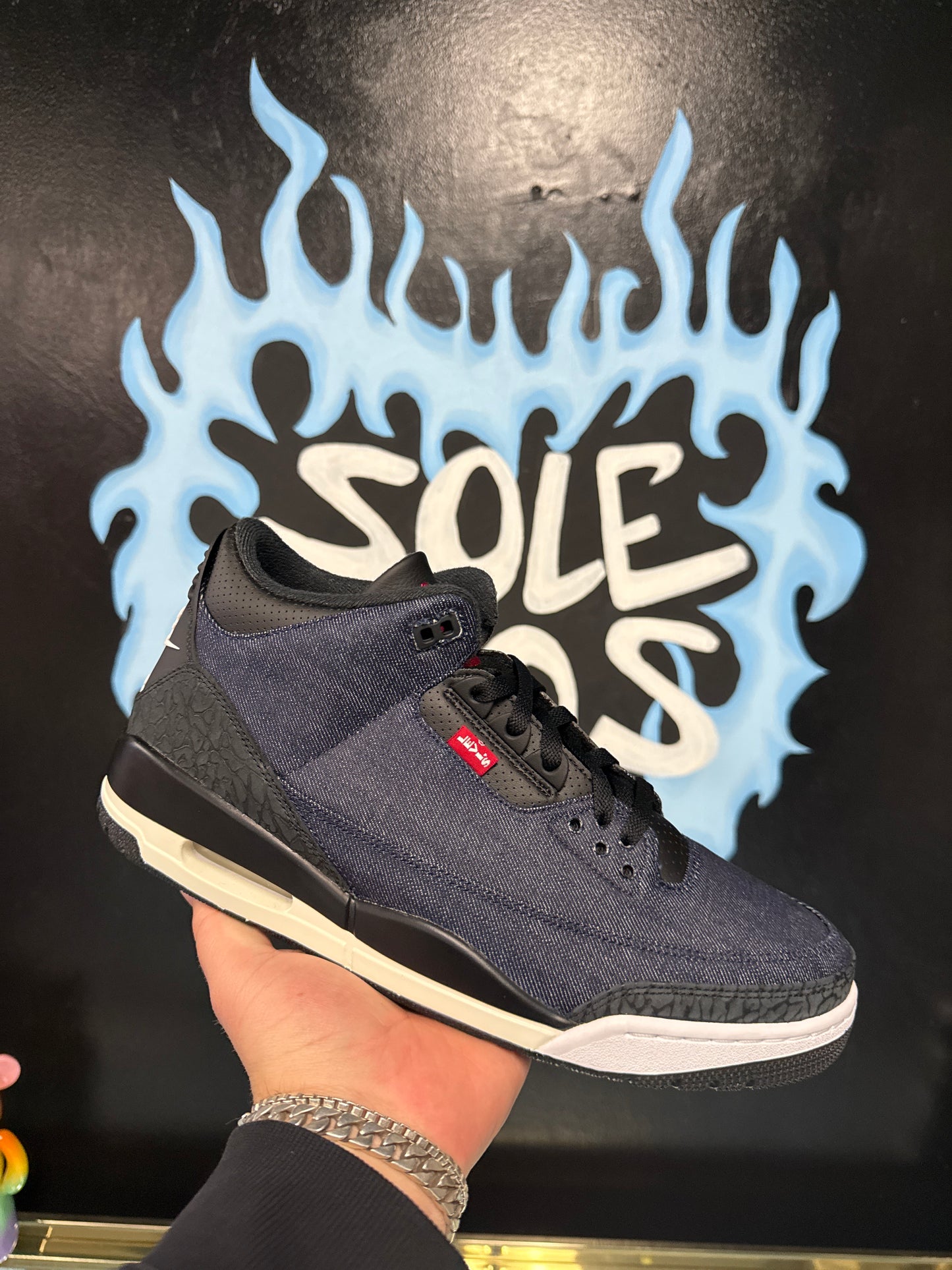 Size13 Jordan 3 Denim Levi Collab New Og All