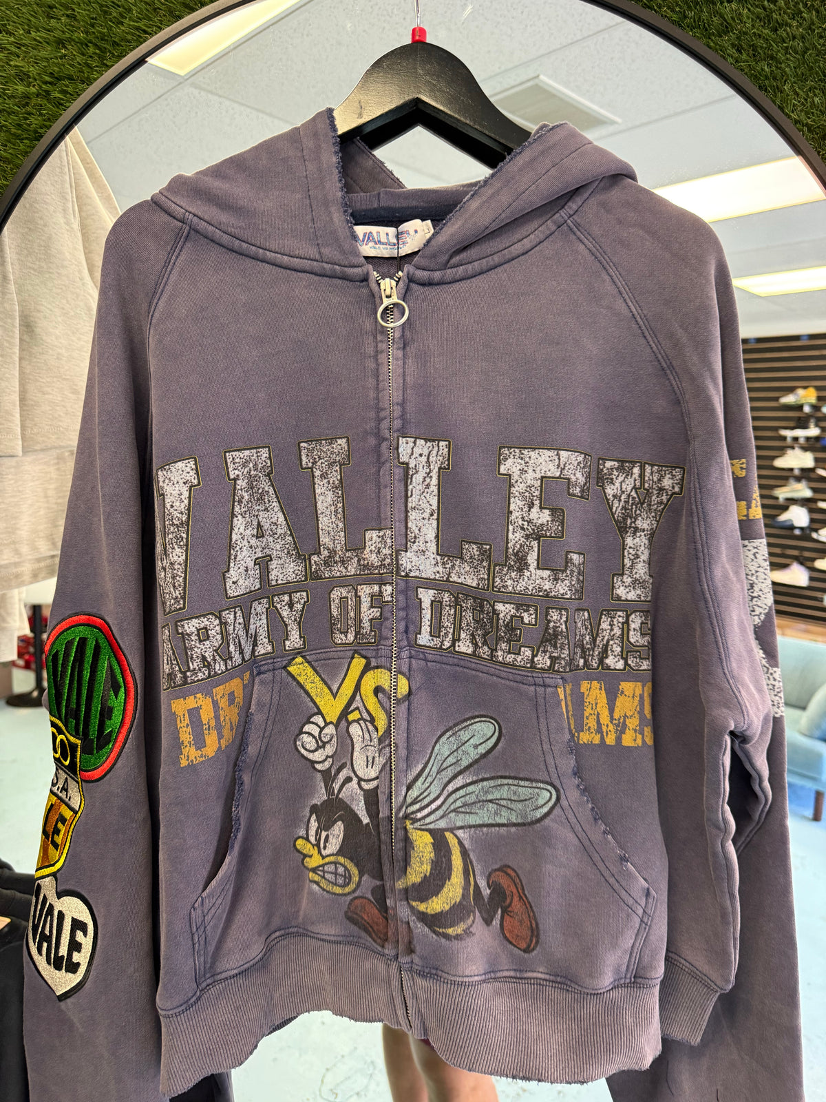 Valley Hoodie Purple Bumblebee