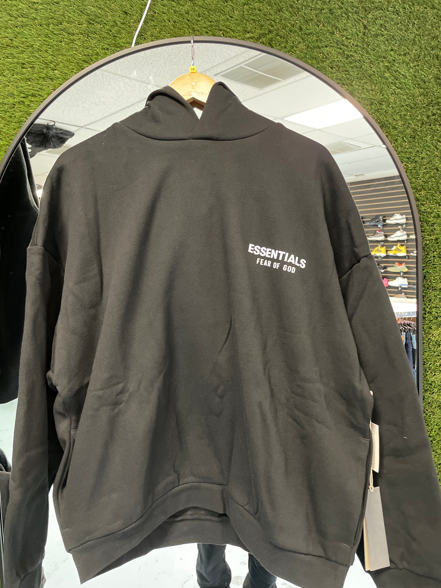 Black/White Essential Hoodie