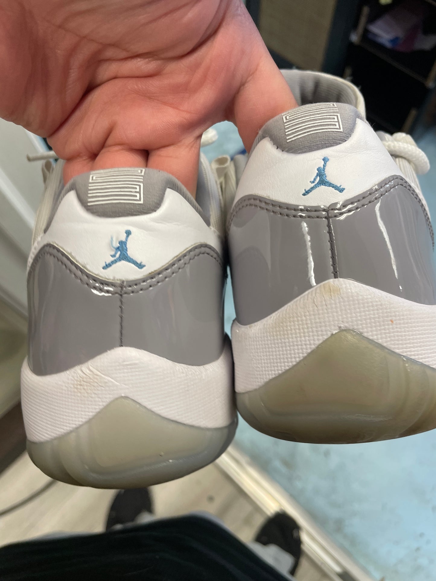 Size8.5 Jordan 11 Low Cement Grey Pre Owned/W Box