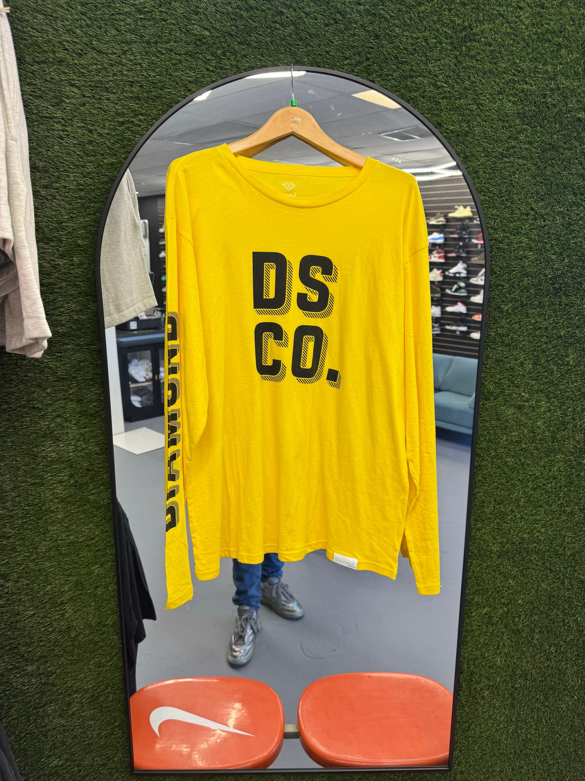 Diamond Supply Company Yellow Long Sleeve Tee