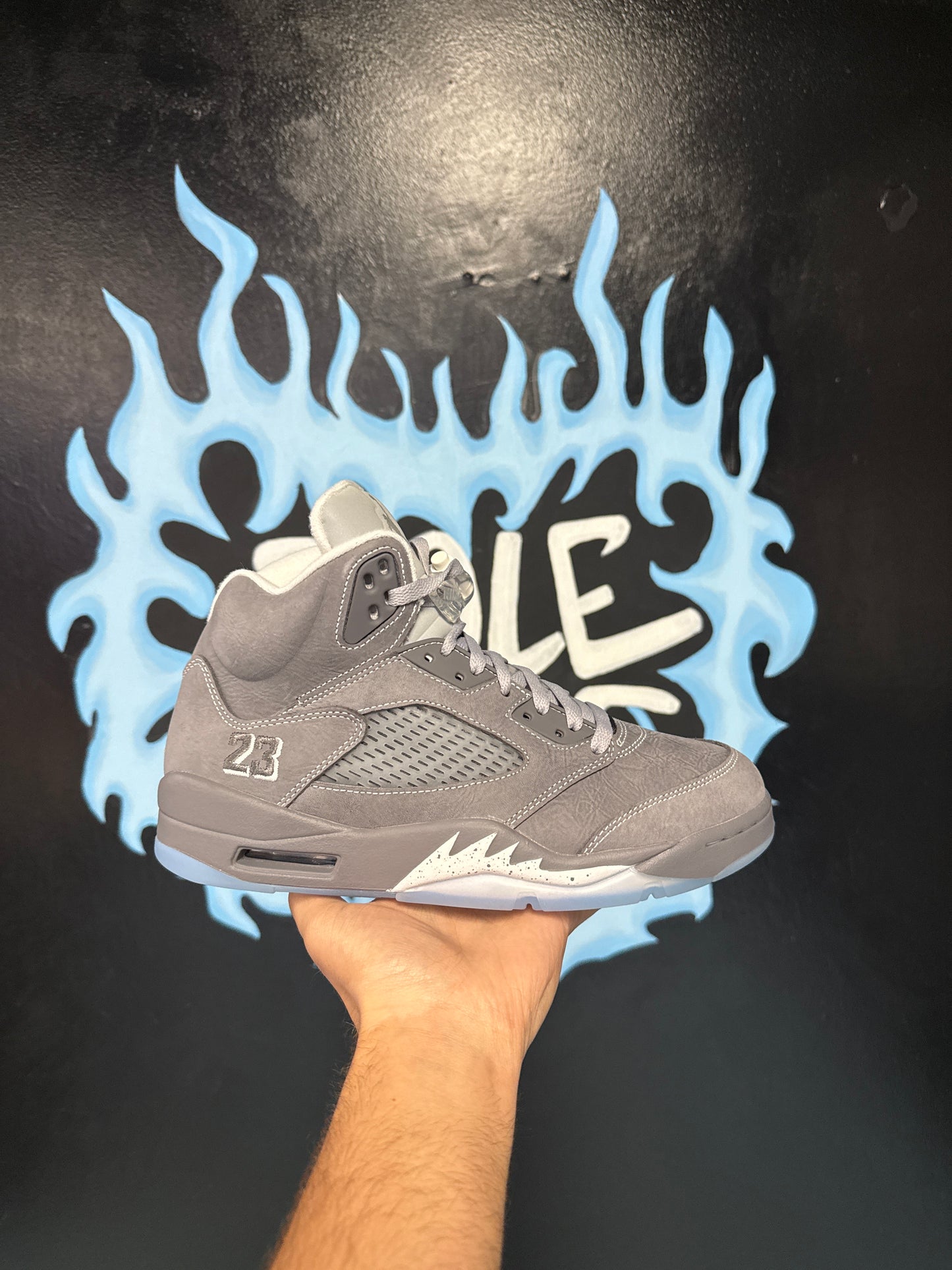 Size9 Jordan 5 Wolf Grey’s New Og-All