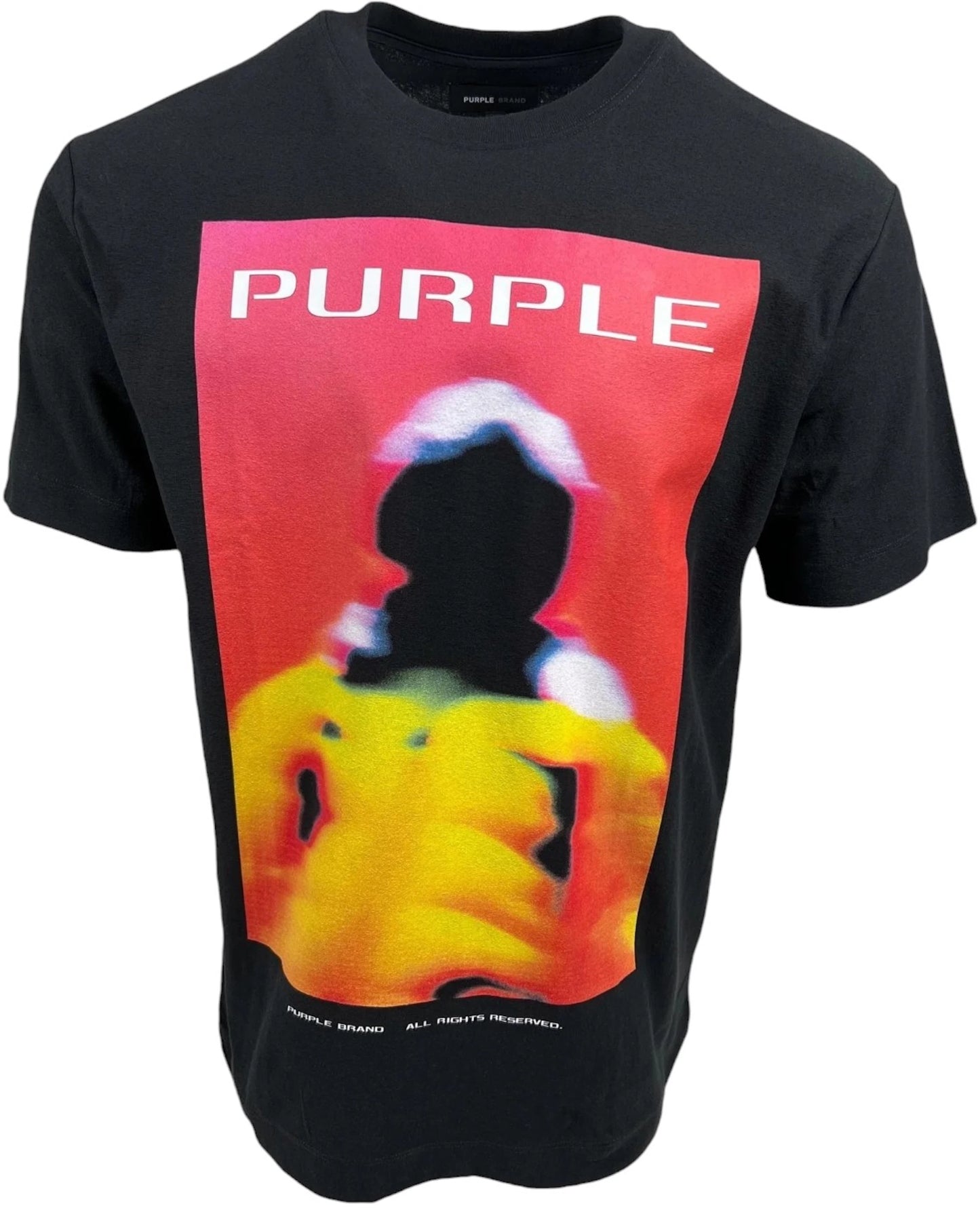 Purple Brand Textured Jersey Tee Black