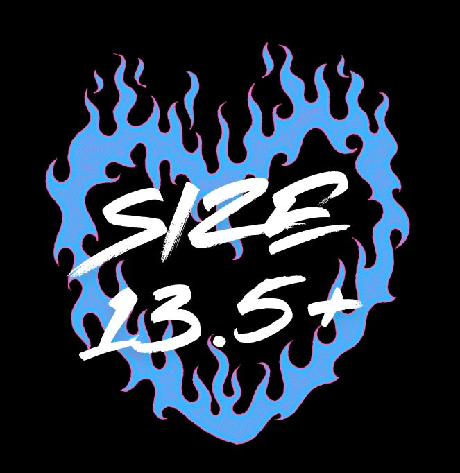 Size 13.5+