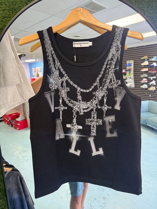 Vale Black Chain Tank Top