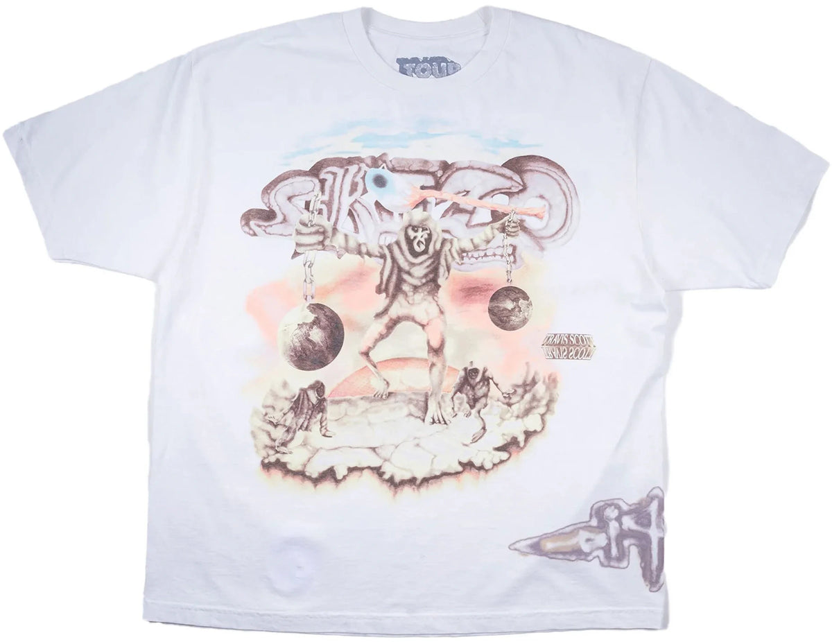 Travis Scott Cactus Jack Utopia Tour Skitzo Circus Maximus Tee White