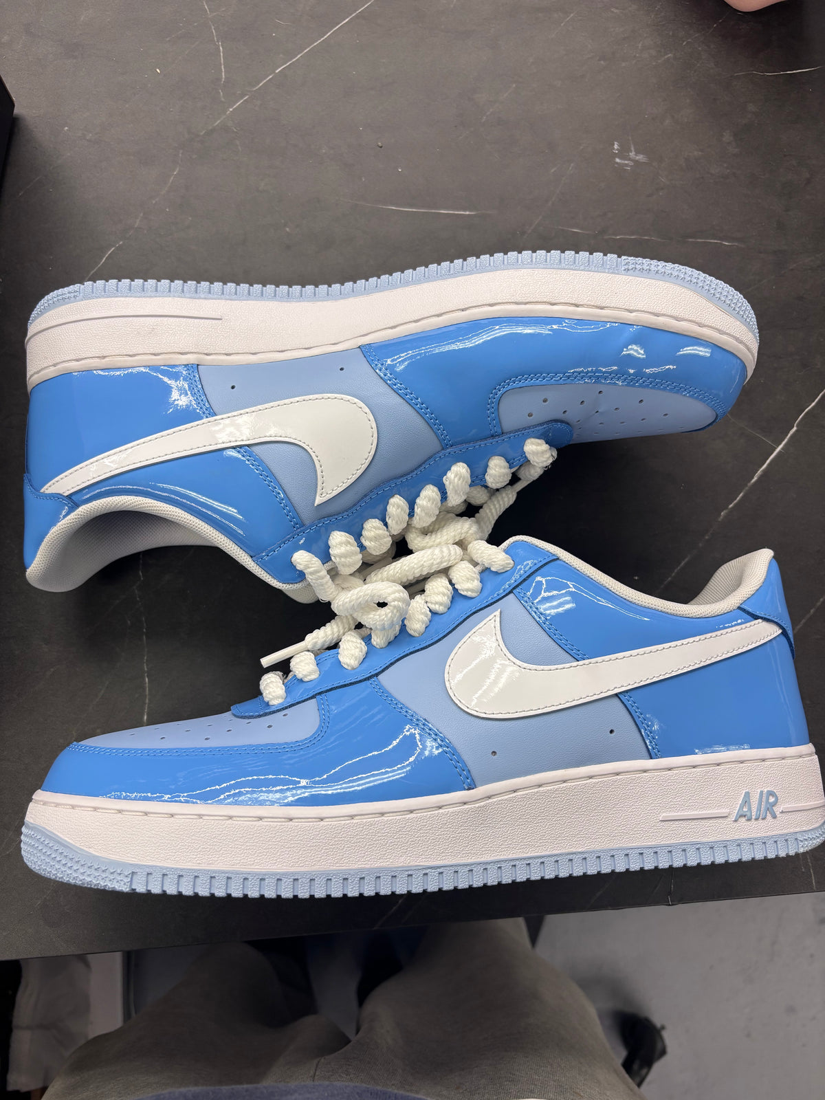 Nike Air Force 1 Low '07 LV8 Phychic Blue White Patent
