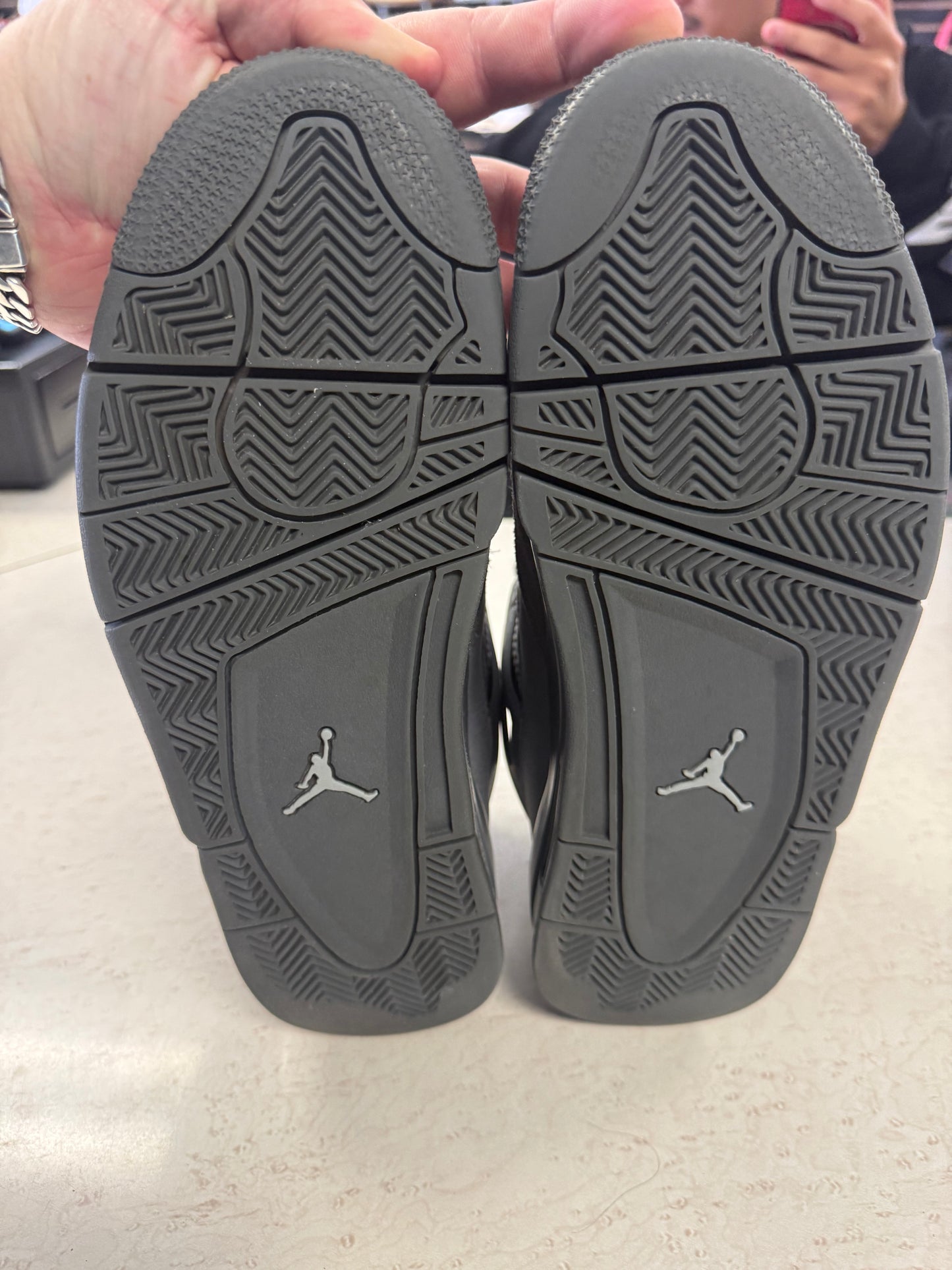 Size9.5 Jordan 4 Wet Cement Pre Owned
