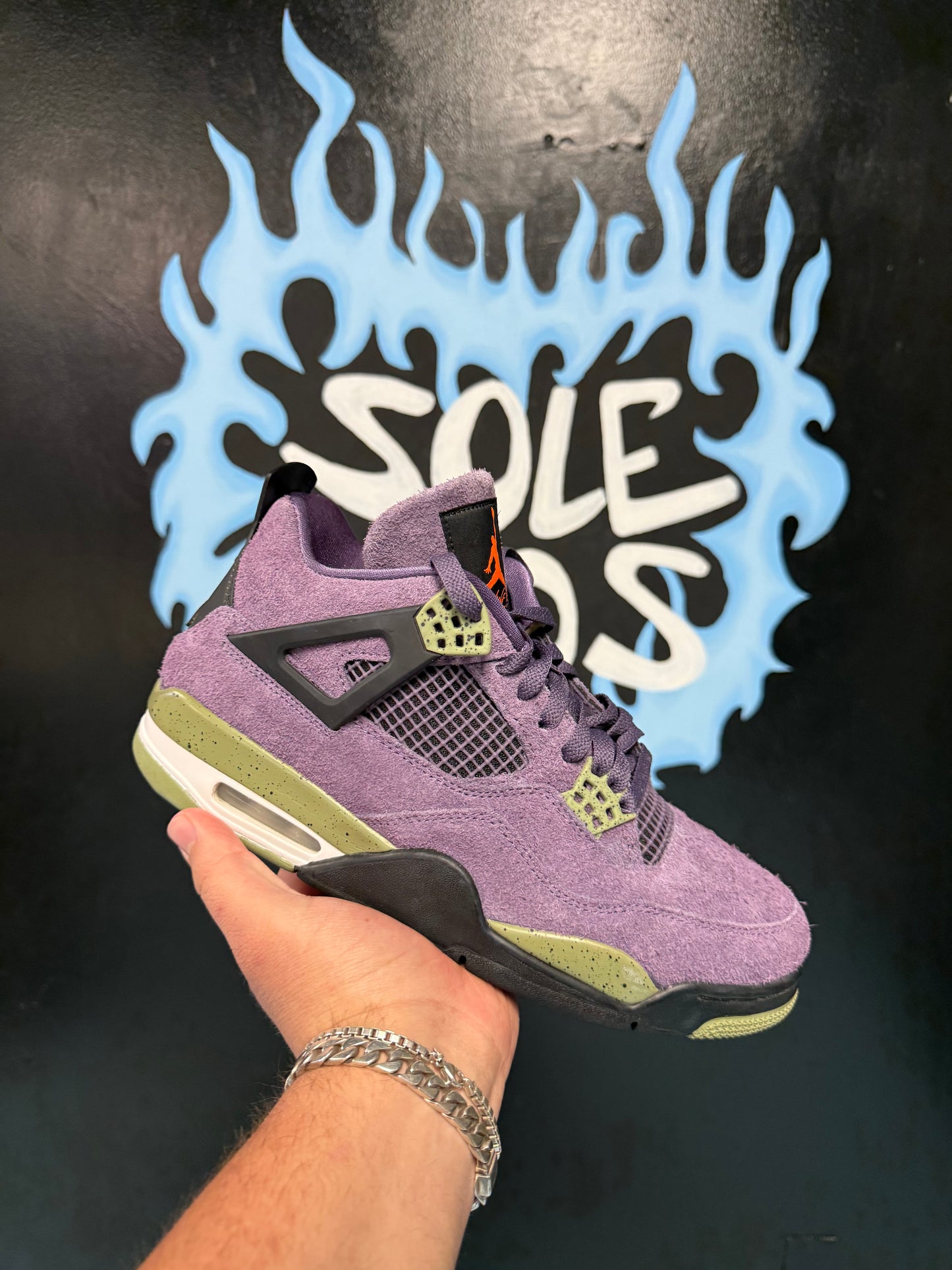 Size10 Purple Canyon Jordan 4s Pre Owned Og All