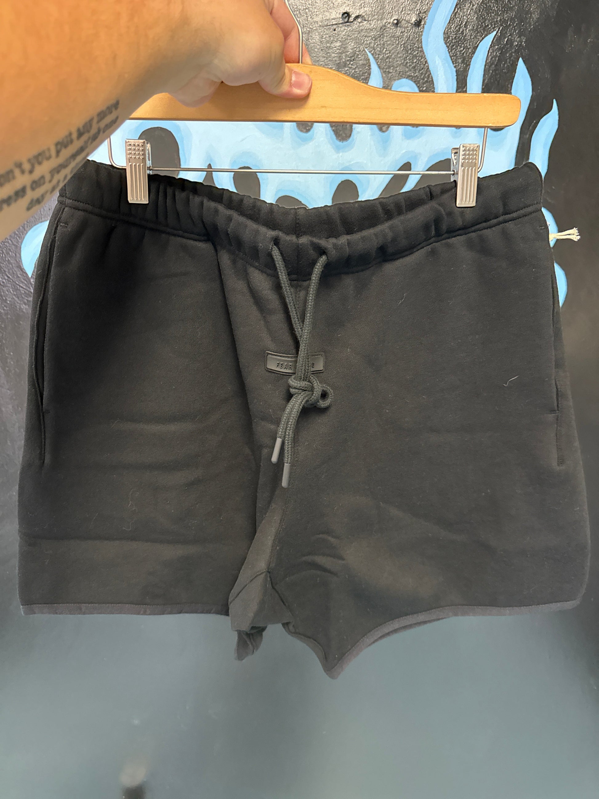 Essentials Jet Black Shorts