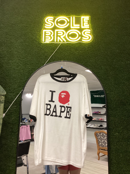 Size 2XL Bape Heart Tee New