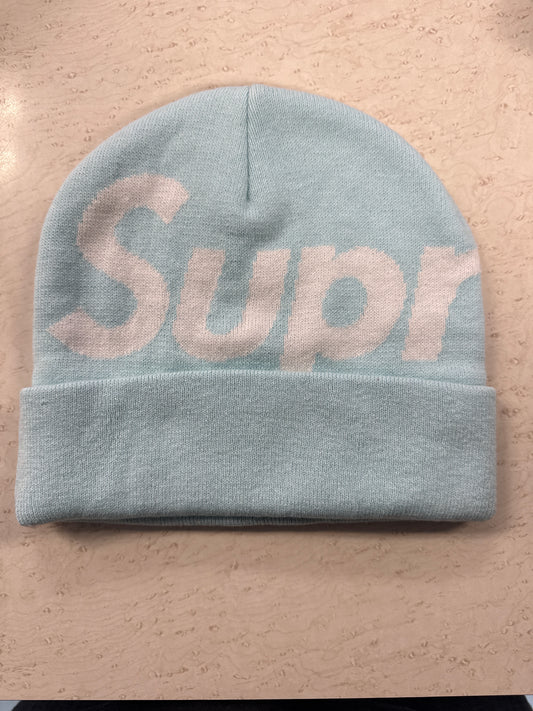 Supreme Light Blue Beanie New