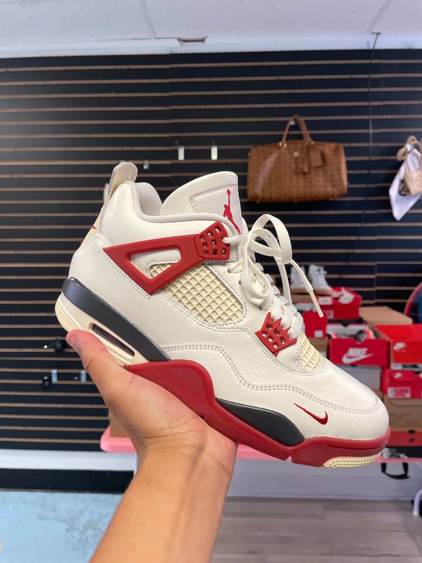 Size9.5 Jordan 4 Brick After Brick Pre Owned/W Box