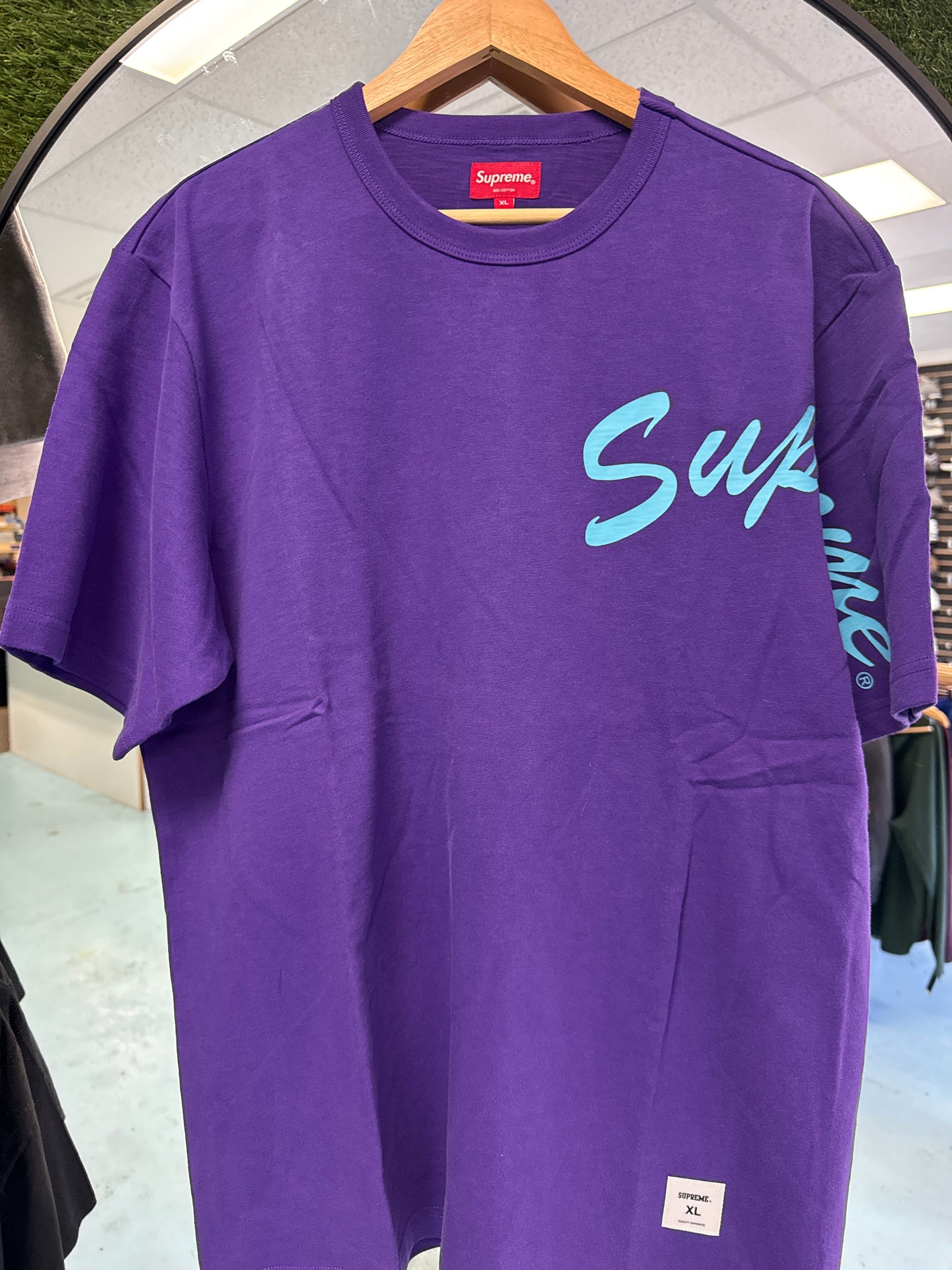 Size XL Supreme Purple Tee New