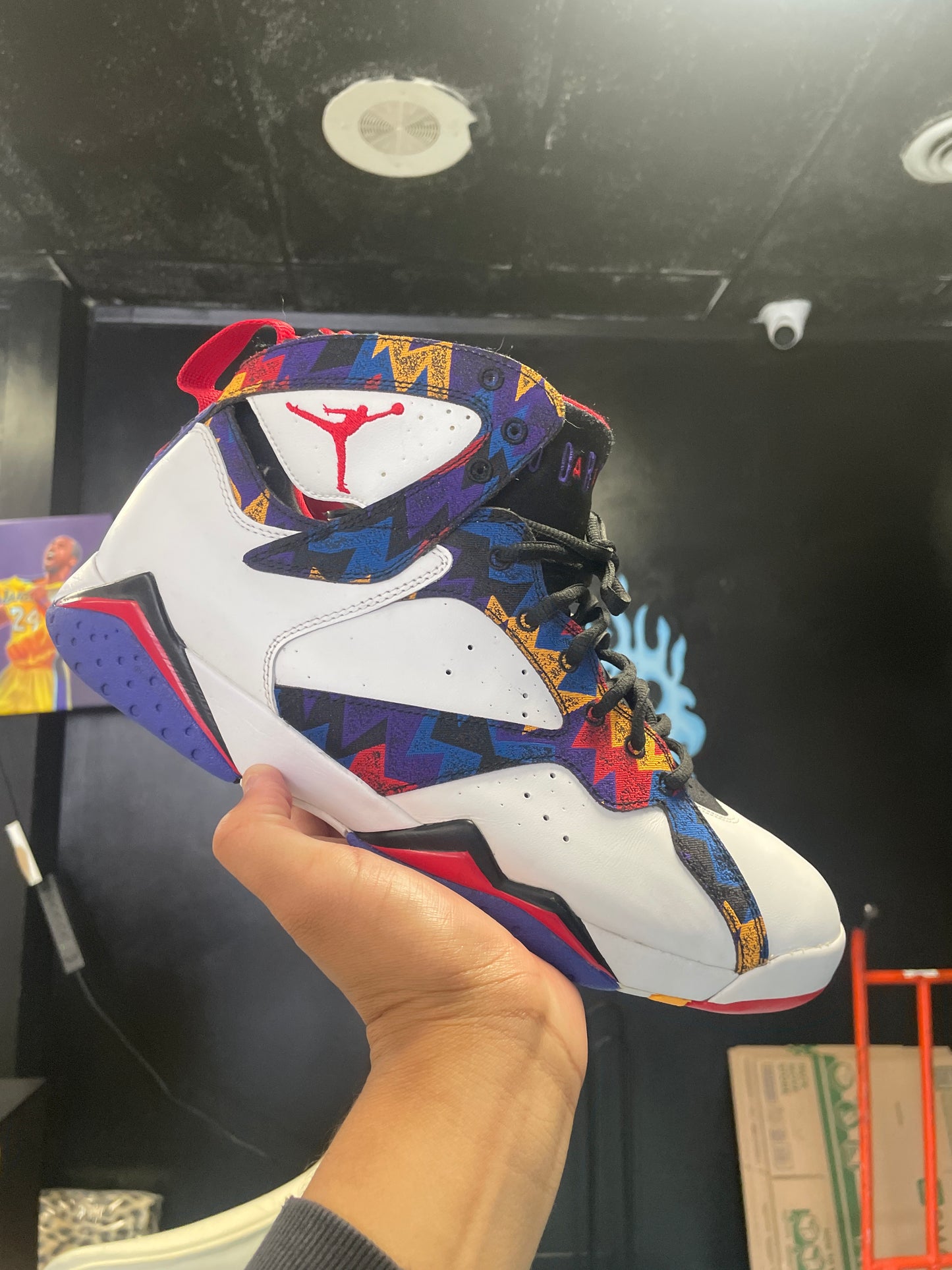 Size12 Jordan 7 Nothing But Net  Pre Owned/No Box