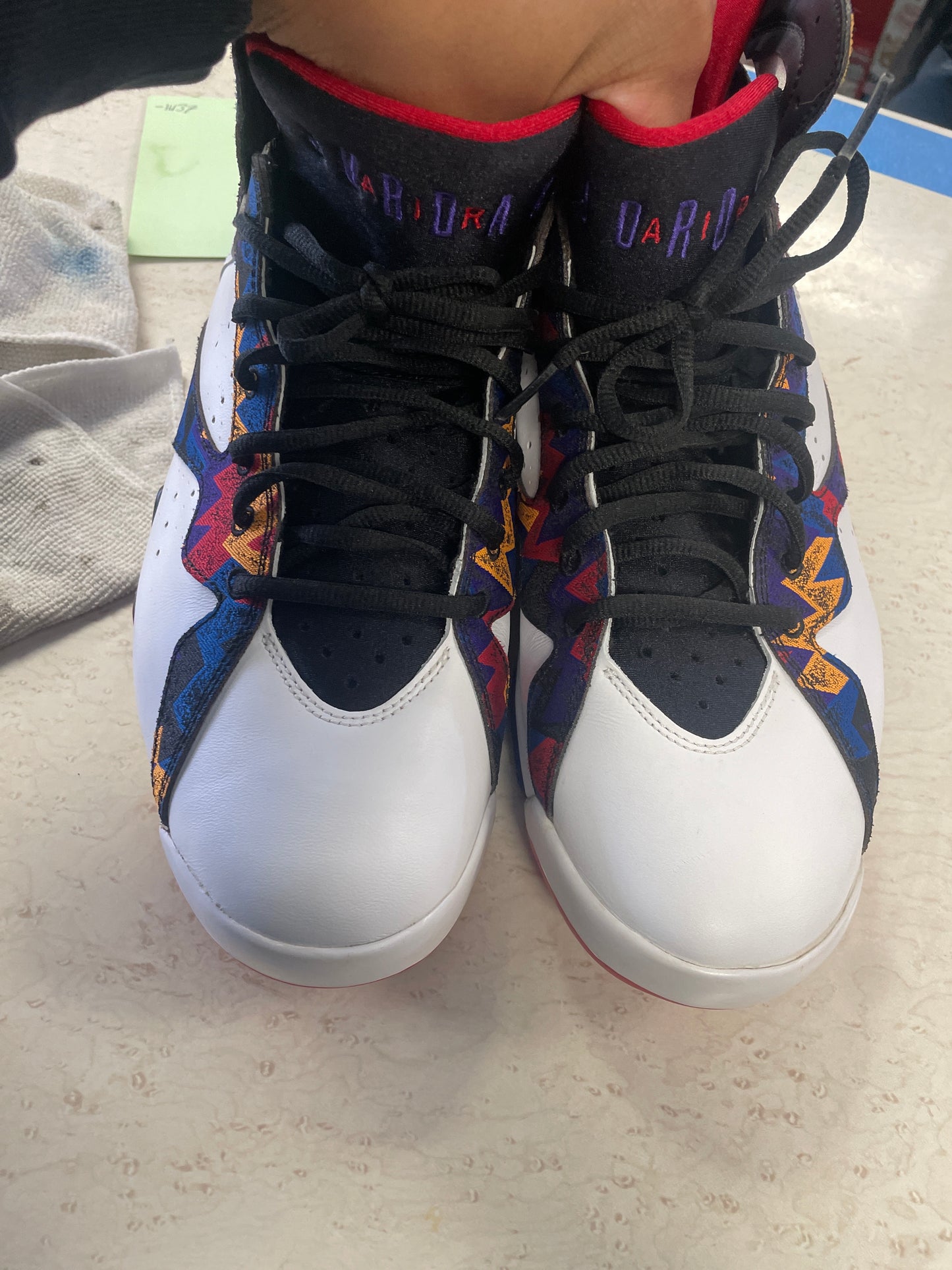 Size12 Jordan 7 Nothing But Net  Pre Owned/No Box