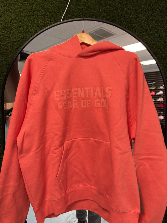 Coral Essentials Hoodie New With Tags
