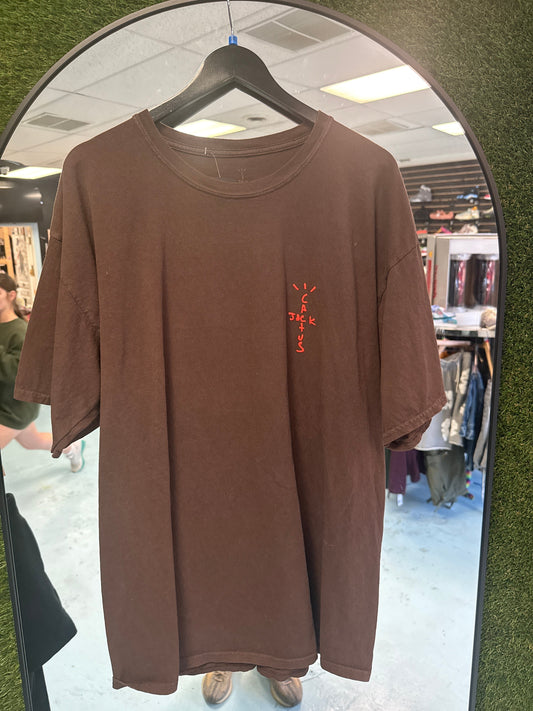 Brown Travis Scott Cactus Jack Tee Shirt