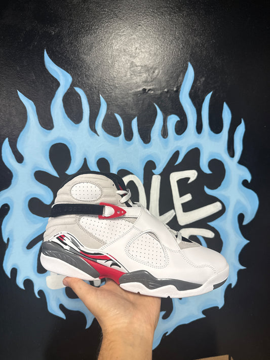 Size10 Jordan 8 Retro White True Reds DS Og-All