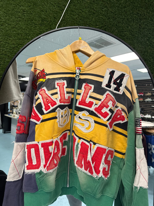 Valley Dreams Yellow/ Green Hoodie New With Tags