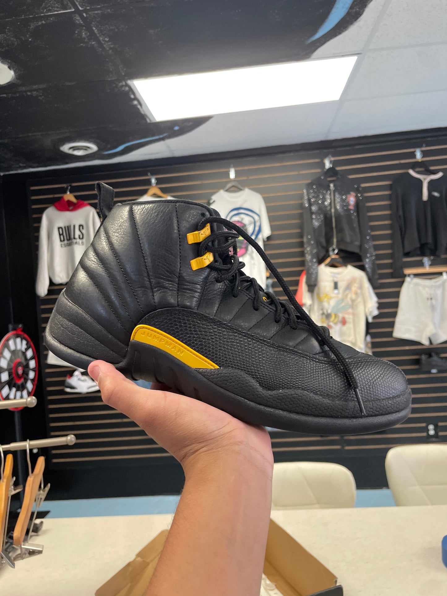 Size11.5 Jordan 12 Black Taxi Pre Owned/W Rep Box