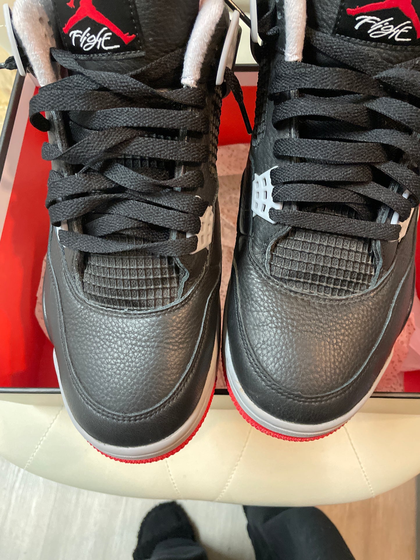 Size12 Jordan 4 Bred Reimagined Pre Owned/W Box