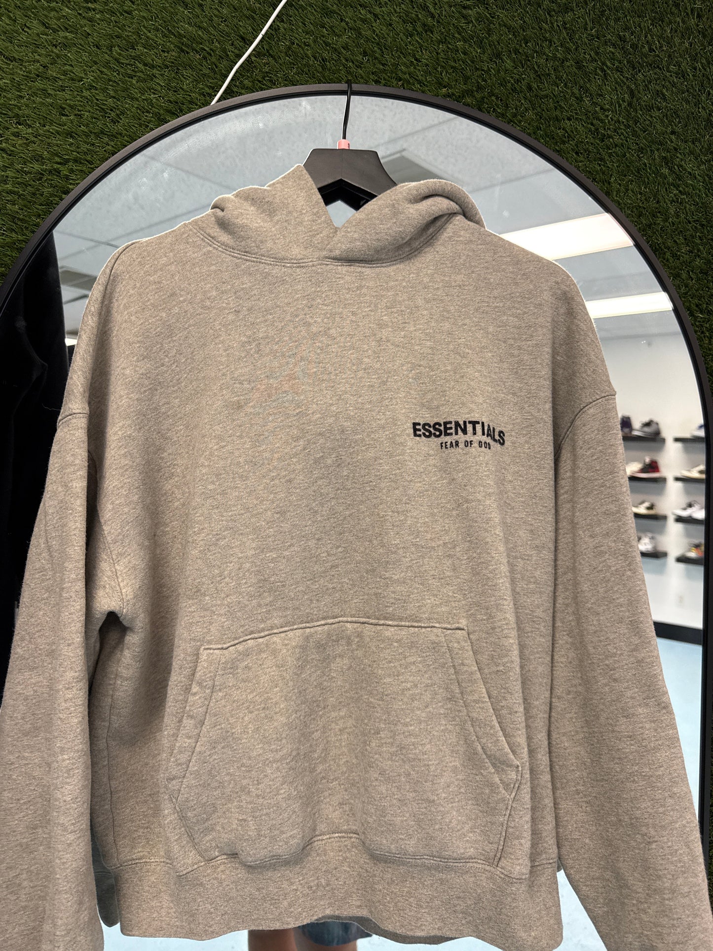 Essentials Dark Oatmeal Hoodie