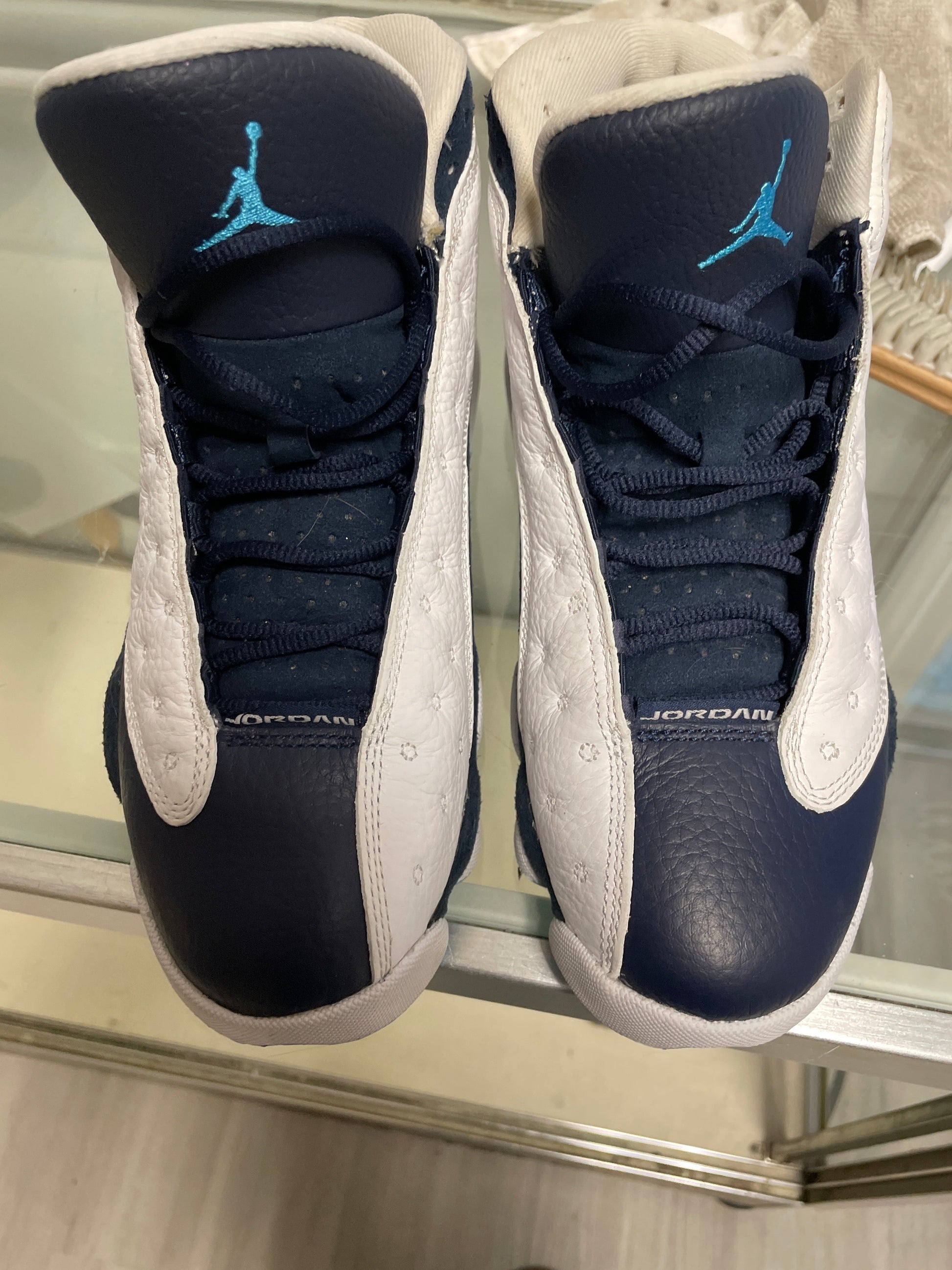 Jordan 13 Retro Obsidian Powder Blue White