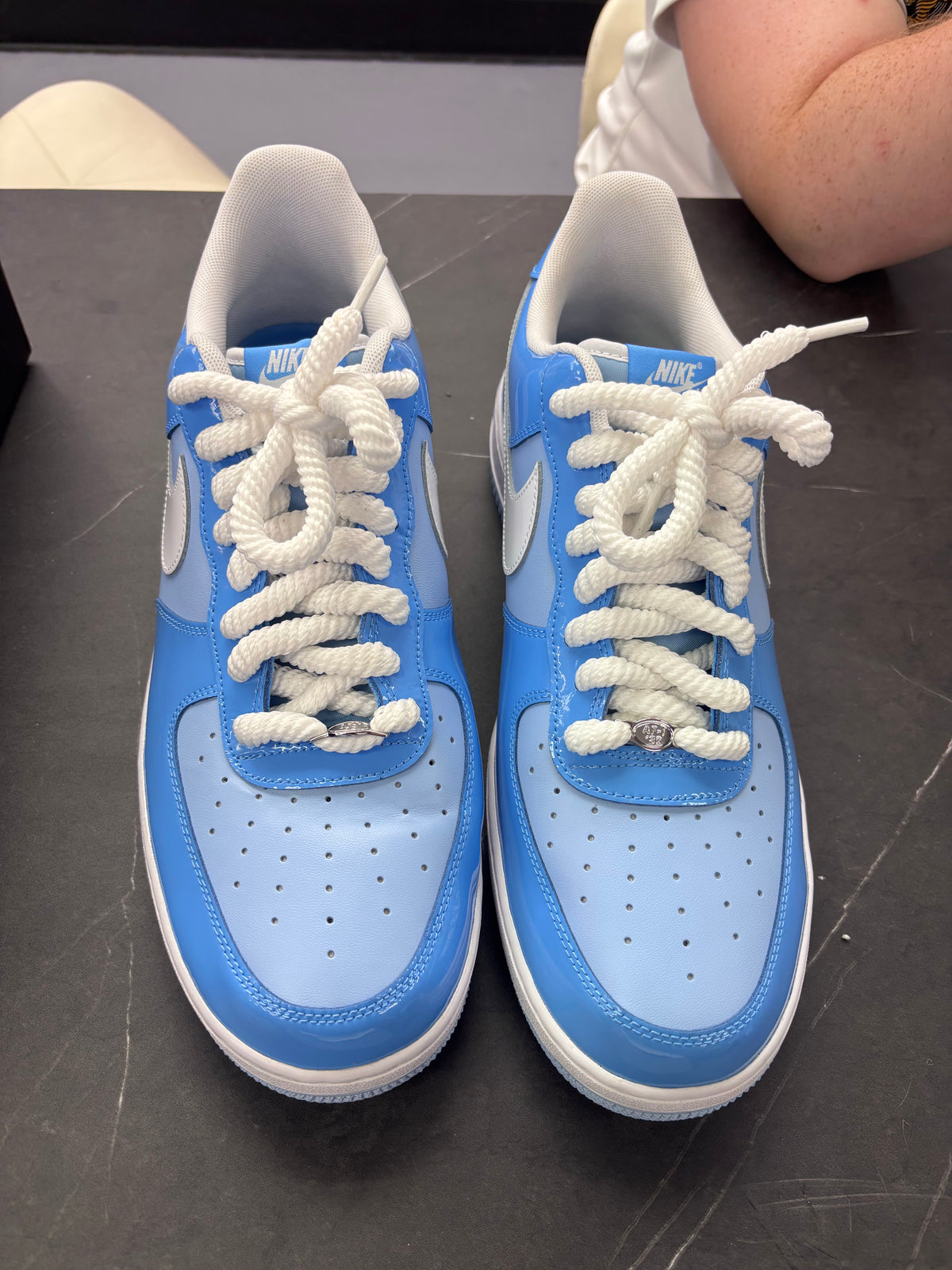 Nike Air Force 1 Low '07 LV8 Phychic Blue White Patent