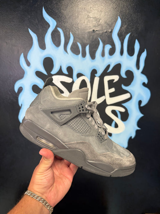 Size11 Jordan 4 Wet Cement Pre Owned Og None