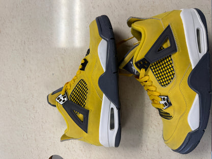Size7 Jordan 4 Yellow Thunder Pre Owned Og All