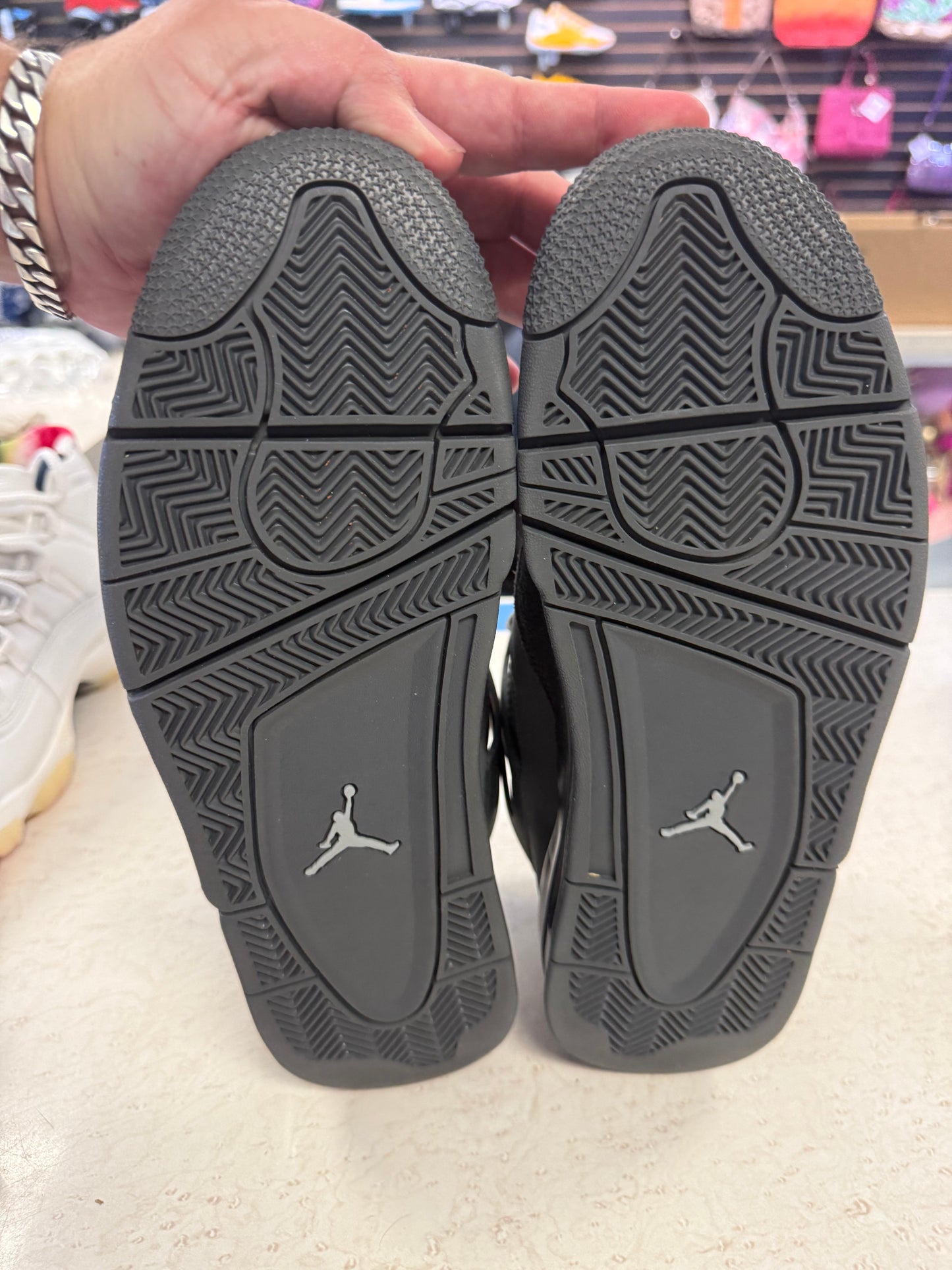Size11 Jordan 4 Wet Cement Pre Owned Og None
