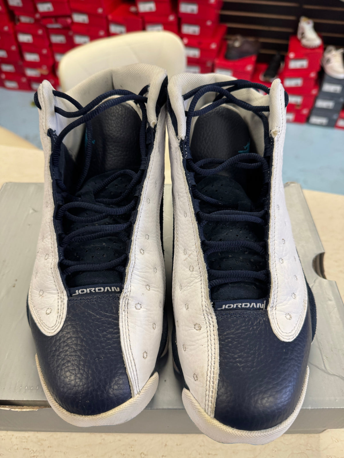 Jordan 13 Retro Obsidian Powder Blue White