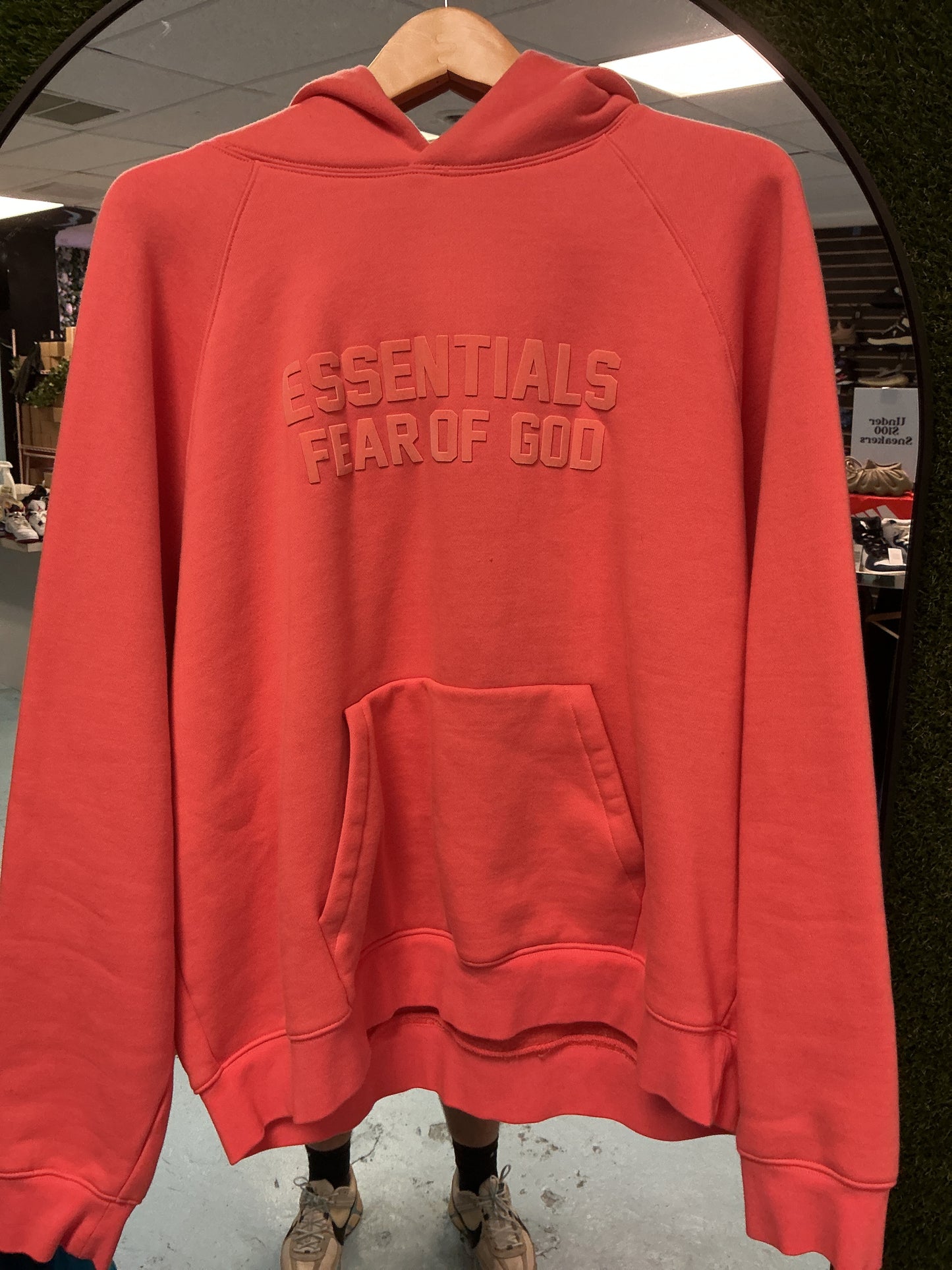 Size XXL Essentials Salmon Hoodie Pre Owned