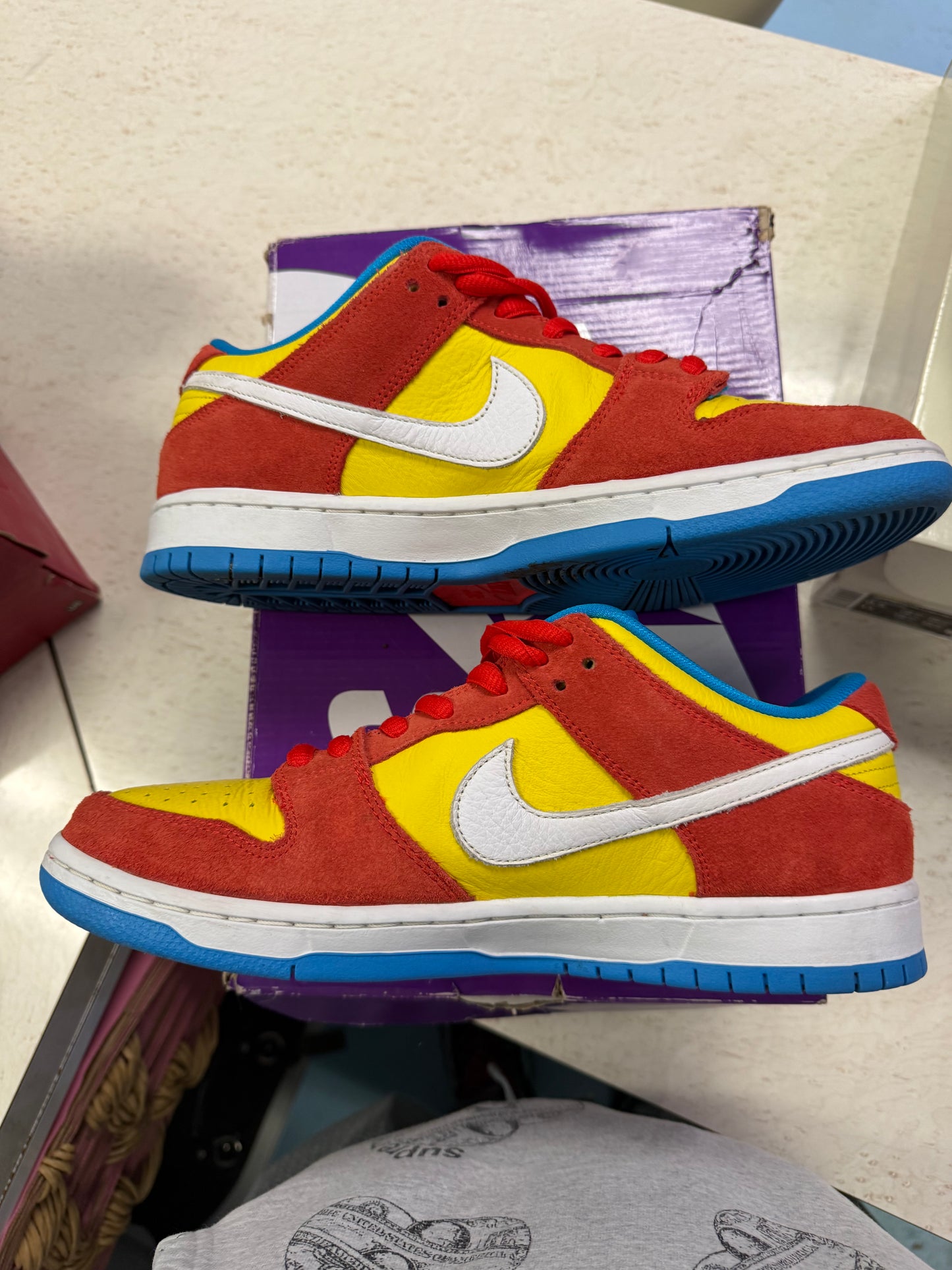 Size9.5 Nike Sb Bart Simpson Pre Owned Og All