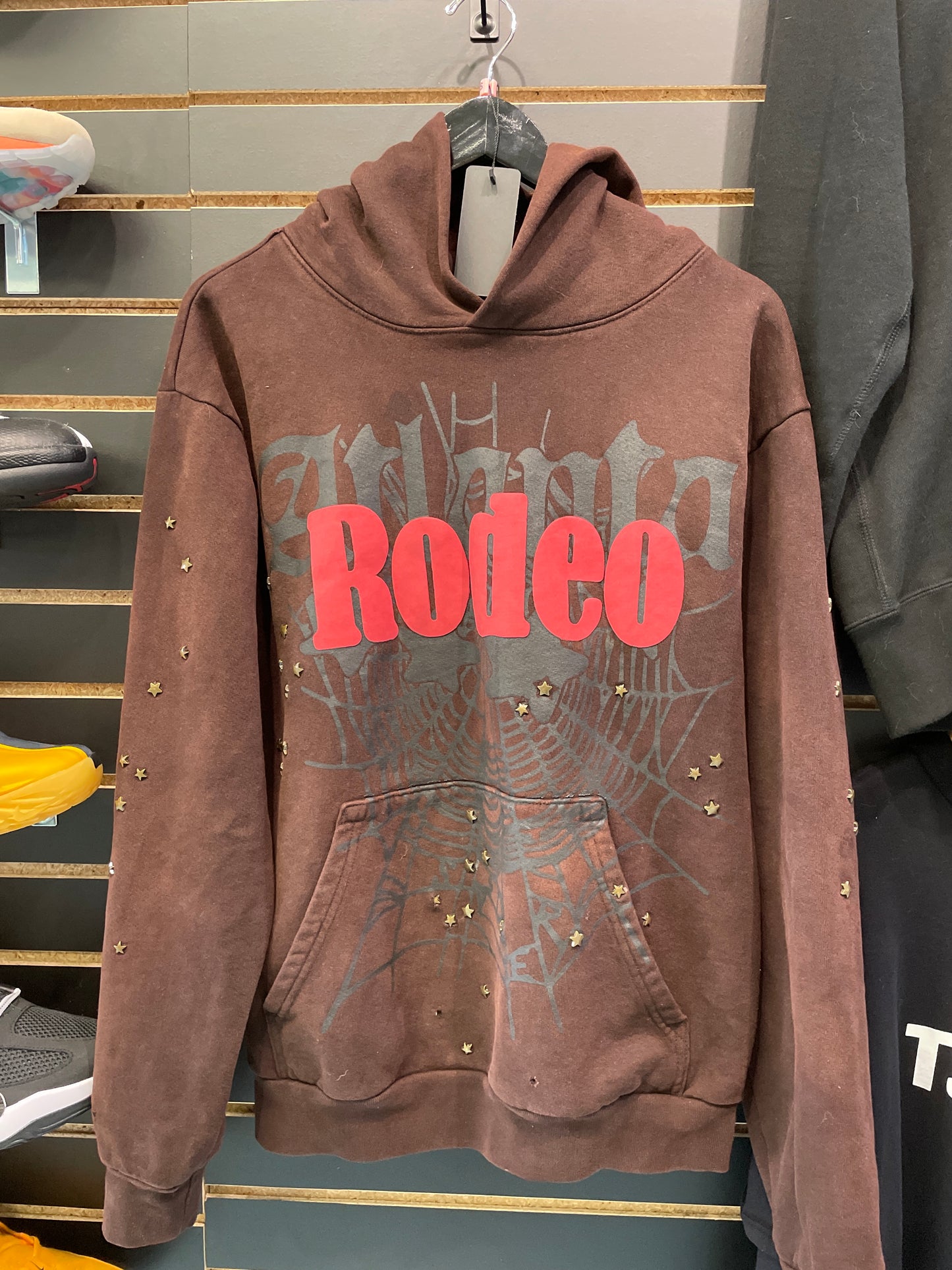 Size Small Sp5der X Rodeo Hoodie Pre Owned