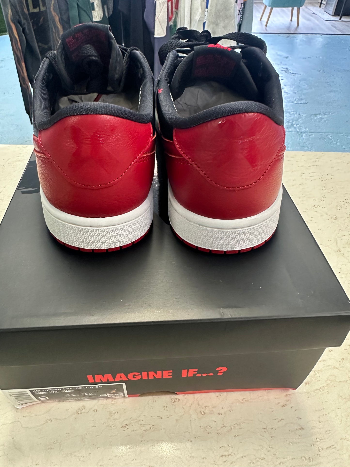 Size9.5 Jordan 1 Low Banned Worn 1x OG All