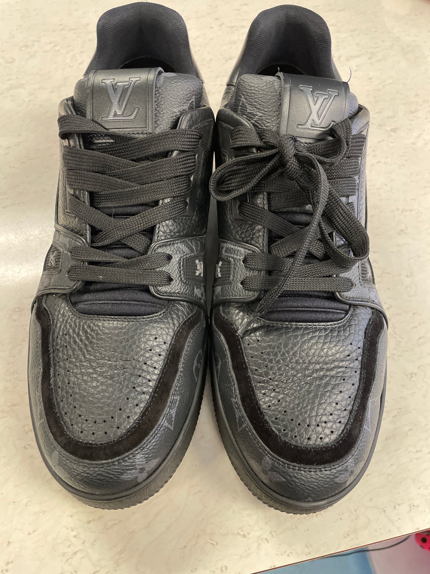 Size9UK (10US) Louis Vuitton Trainer Monogram Eclipse Pre Owned/No Box