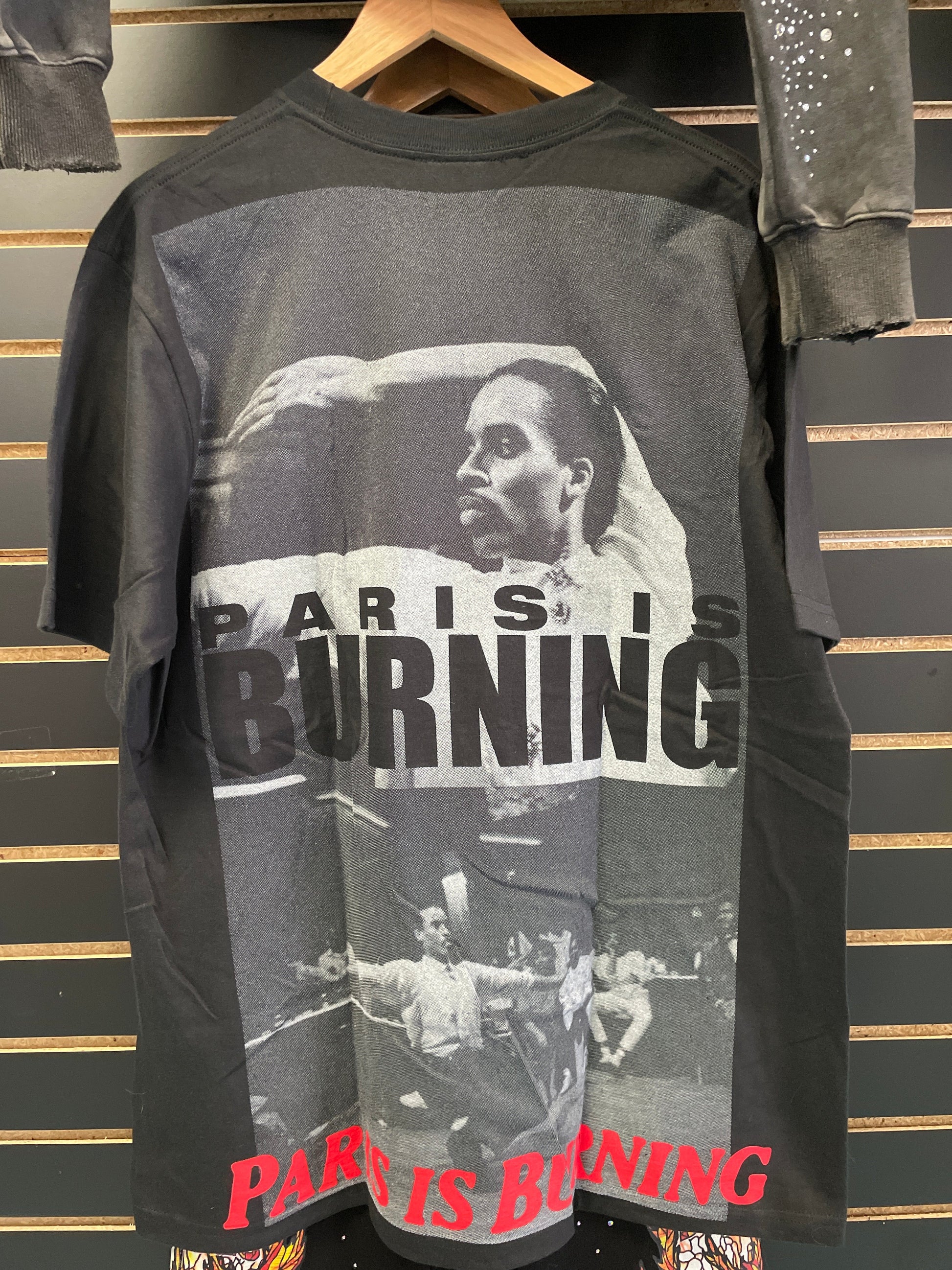 Supreme Paris Is Burning Black Tee