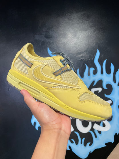 Size12.5 Nike Air Max 1 Vactus Jack Saturn Gold Pre Owned/W Box