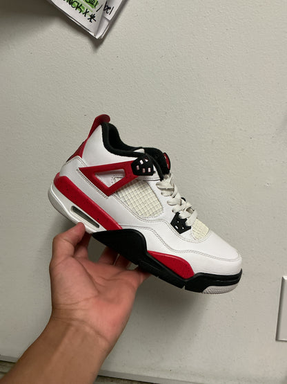 Size5.5Y Jordan 4 Red Cement Pre Owned/No Box
