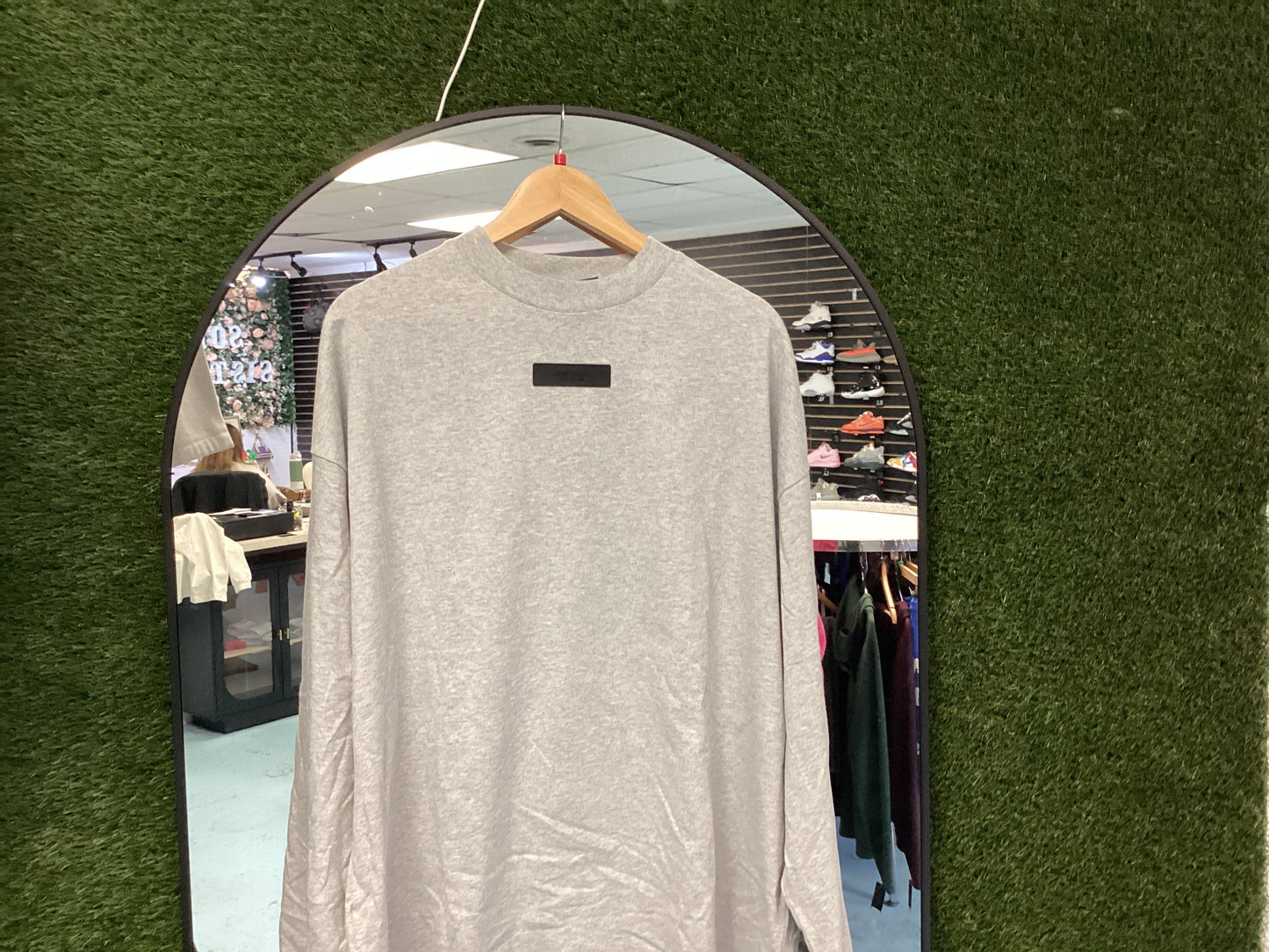 Small Essentials Grey Long Sleeve Tee
