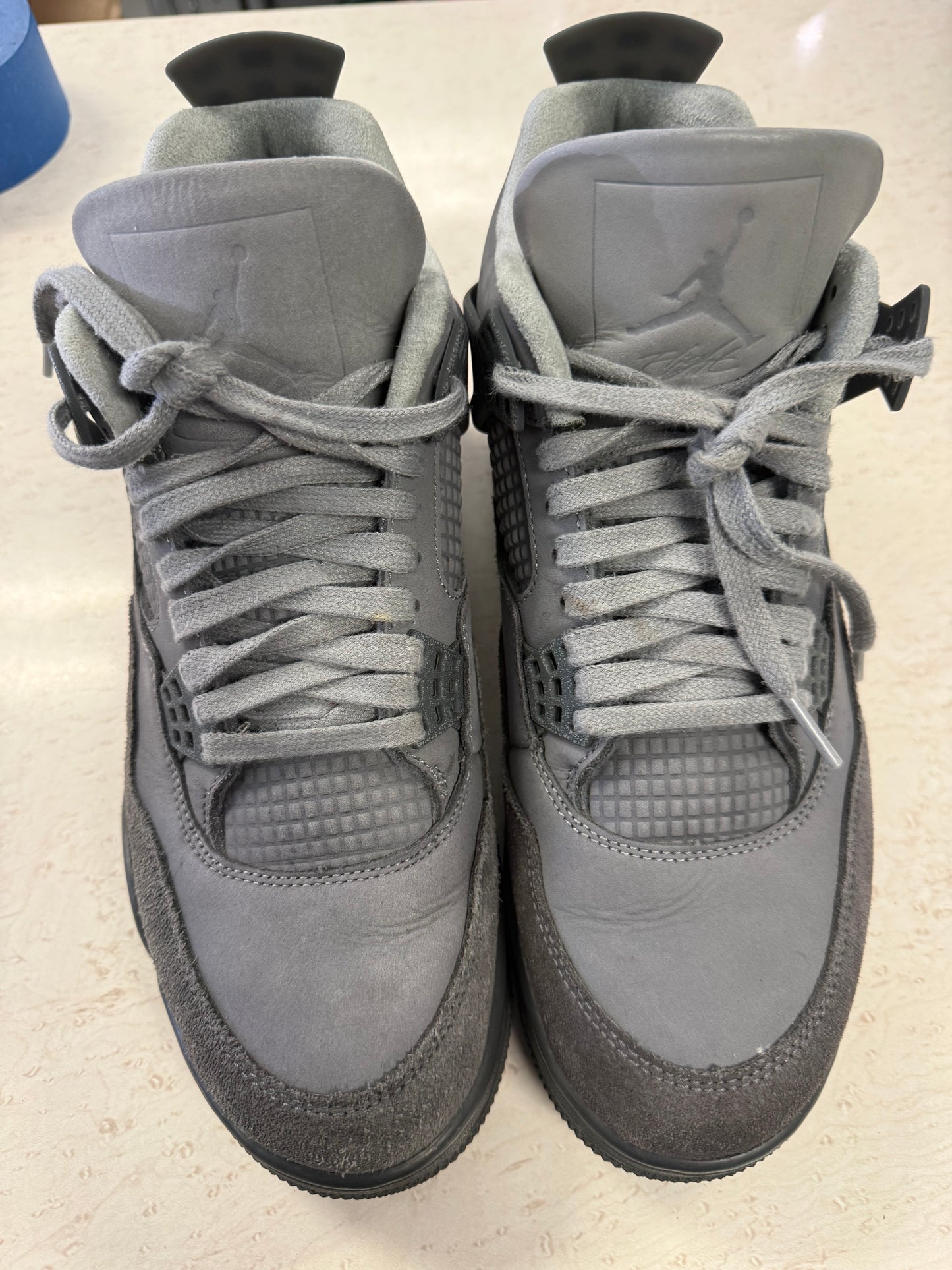 Size9.5 Jordan 4 Wet Cement Pre Owned