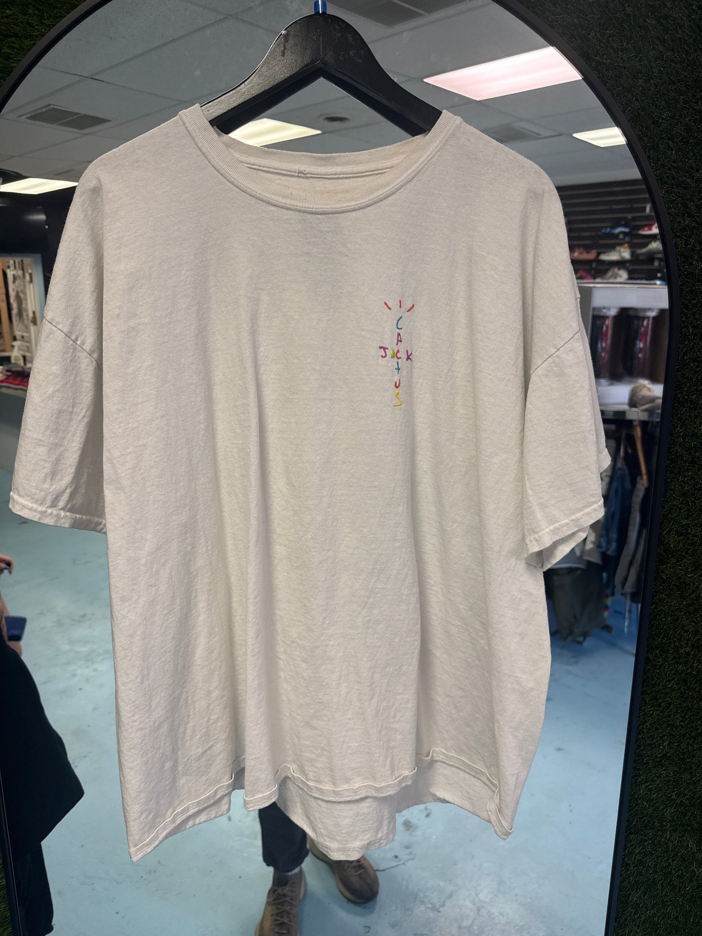 White Travis Scott X McDonalds Smile Tee Shirt