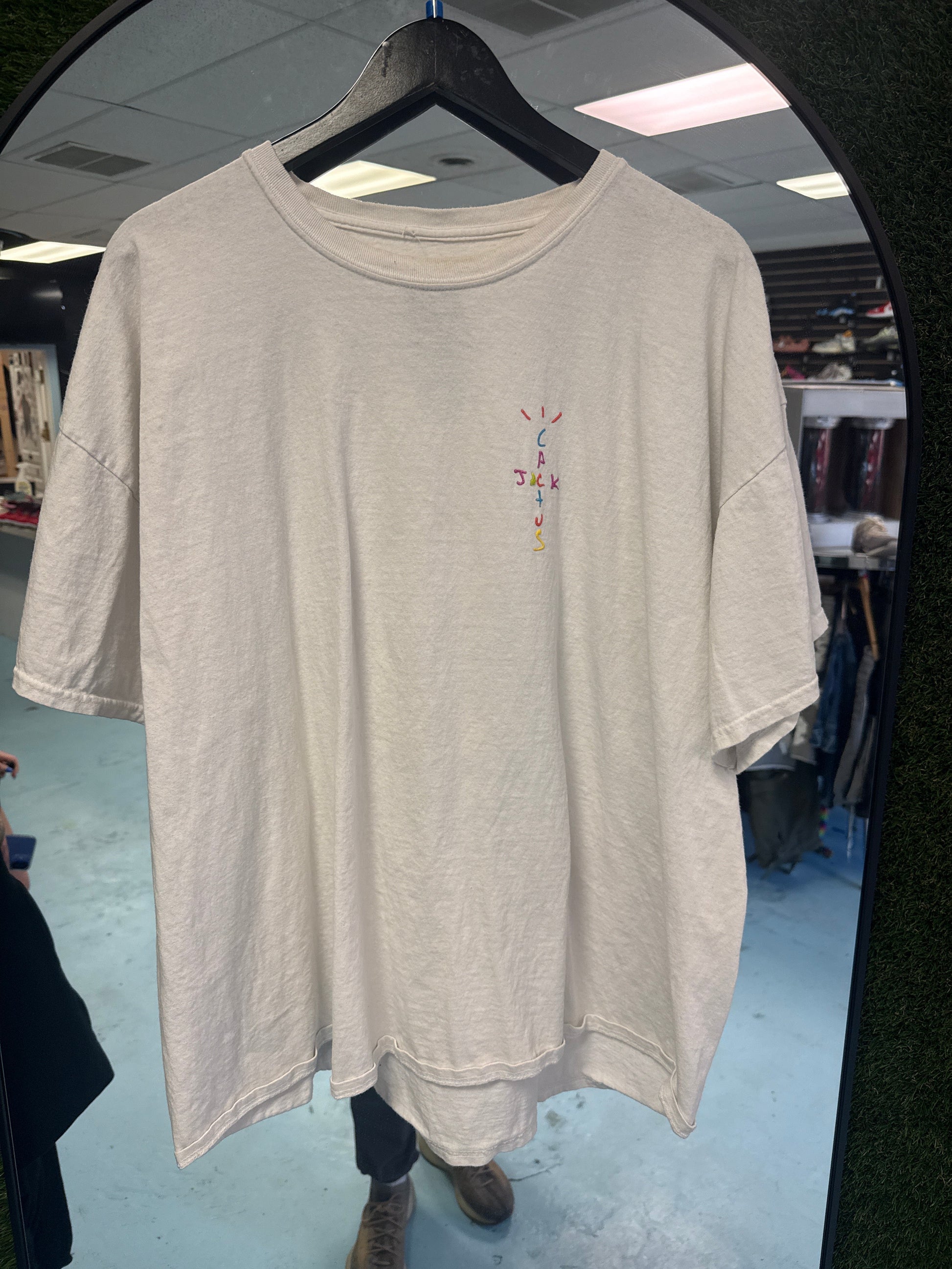 White Travis Scott X McDonalds Smile Tee Shirt