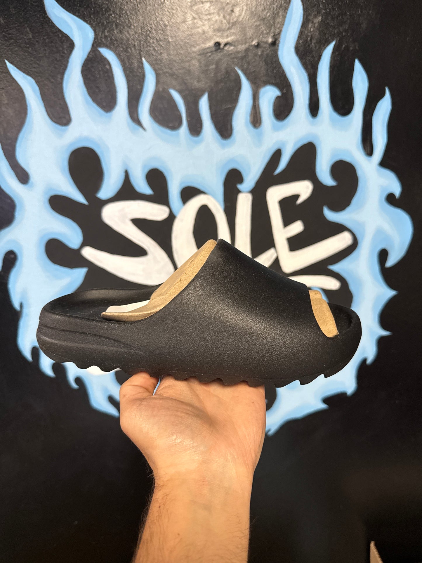 Size 8 Black Yeezy Slide New with Bag